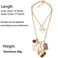 Retro Jewelry Multi-layer Exaggerated Personality Imitation Pearl Alloy Pendant Necklace Nihaojewelry Wholesale main image 6