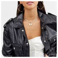 Fashion  Simple Love Lock Pendant Necklace Female Heart Pendant Necklace  Nihaojewelry Wholesale main image 1