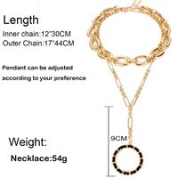 Collier De Mode Pendentif Rond Monocouche Boule Ronde Clavicule Collier Bijoux Nihaojewelry Gros main image 6