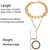 Fashion Necklace Round Pendant Single-layer Round Ball Clavicle Necklace Jewelry Nihaojewelry Wholesale main image 6