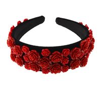 Korean Fashion  New Red Rose Retro  Color Ceramic Cheap  Headband  Nihaojewelry Wholesale main image 1