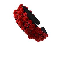 Korean Fashion  New Red Rose Retro  Color Ceramic Cheap  Headband  Nihaojewelry Wholesale main image 6