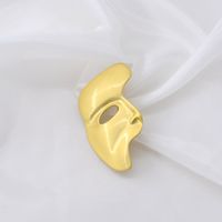 New  Personality Retro Forest Brooch Female  Simple Portrait Person Avatar Pin Mask Brooch  Nihaojewelry Wholesale main image 5