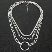 Personal Isierte Halskette Weibliche Europäische Und Amerikanische Mode Beliebte Einfache Mehr Schicht Ige Halskette Schmuck Kette Necklace 13970 main image 4