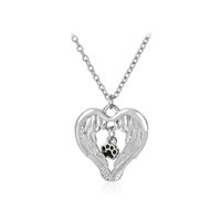 Mode Créative Mode Amour Ailes Aile Vide Chien Patte Pendentif Collier Nihaojewelry Gros sku image 1