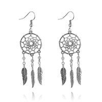 Fashion Simple  Clavicle Chain  Personality Dream Catcher Feather Pendant Necklace Earring  Set Nihaojewelry Wholesale sku image 2