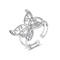 Fashion Animal Rings Women Exaggerated Hollow Butterfly Ring Fashion Light Luxury Open Ring Nihaojewelry Wholesale sku image 2