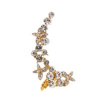 Wholesale Jewelry Lady Flower Alloy Artificial Gemstones Earrings sku image 2