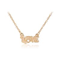 New  Fashion  Creative Letters Love Hollow Out Love Dog Claw Necklace Nihaojewelry Wholesale sku image 1