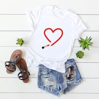 Women's Short Sleeve T-shirts Printing Casual Fashion Cartoon sku image 19