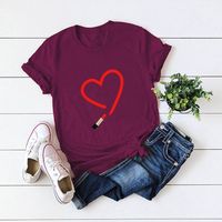 Women's Short Sleeve T-shirts Printing Casual Fashion Cartoon sku image 22