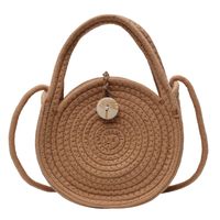 Hand-woven Bag Summer New Women's Bag Wholesale Shoulder Messenger Bag Portable Small Bag Holiday Straw Bag main image 3