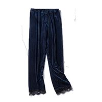 Nouveau Épais Pyjama En Velours Or Dames Pantalons Pour La Maison Pantalon Chaud Chaud Bande Droite Fée Coréenne Pantalon Décontracté En Gros main image 6