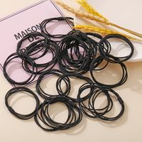 Cheap  Simple Scrunchies  Set Wholesale Thin Hair Rope Girl Tie Hair High Elastic Rubber Band  Twenty Strip Hair Ring main image 6