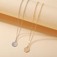 Fashion Women's Necklace Chain Temperament Clavicle Chain Creative Retro Simple Round Pendant Necklace main image 4