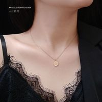 My Little Lucky Cape Love Wave Pattern Round Good Luck Clavicle Necklace Nihaojewelry Wholesale main image 1
