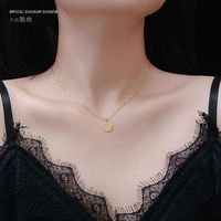 بلدي قليلا محظوظ الرأس الحب موجة نمط جولة حظا سعيدا الترقوة قلادة Nihaojewelry بالجملة main image 3