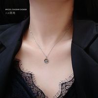 My Little Lucky Cape Love Wave Pattern Round Good Luck Clavicle Necklace Nihaojewelry Wholesale main image 4