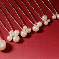 Moda Nueva Horquilla De Perlas Irregulares Conjunto Coreano Dulce Simple Pinza De Pelo Al Por Mayor main image 5