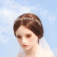 Korean Fashion Simple  Wedding Jewelry Alloy Stars Rhinestone Simple  Hair Accessories Nihaojewely Wholesale main image 3