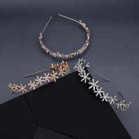 Korean Fashion Simple  Wedding Jewelry Alloy Stars Rhinestone Simple  Hair Accessories Nihaojewely Wholesale main image 4