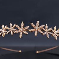 Korean Fashion Simple  Wedding Jewelry Alloy Stars Rhinestone Simple  Hair Accessories Nihaojewely Wholesale main image 5