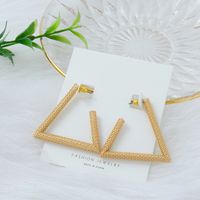New  Fashion Popular  Jewelry Hollow Triangle Earrings Simple And Generous Earrings Nihaojewelry Wholesale main image 3