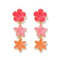 Hot-sale Korean Summer Earrings Floral   Earrings Girl Heart Small Jewelry Wholesale main image 2