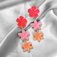 Hot-sale Korean Summer Earrings Floral   Earrings Girl Heart Small Jewelry Wholesale main image 4