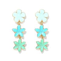 Hot-sale Korean Summer Earrings Floral   Earrings Girl Heart Small Jewelry Wholesale main image 6