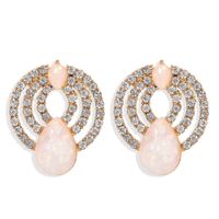 New Accessories Korean Retro Simple  Temperament Diamond Drop Earrings Female Wholesale main image 1