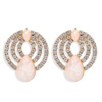 New Accessories Korean Retro Simple  Temperament Diamond Drop Earrings Female Wholesale main image 2