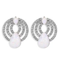New Accessories Korean Retro Simple  Temperament Diamond Drop Earrings Female Wholesale main image 6