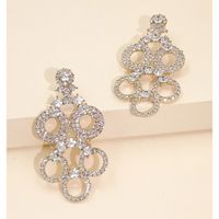 New Fashion  Exaggerated Geometric Hollow Earrings Fashion Personality Cold Style Earrings Nihaojewelry Wholesale main image 3