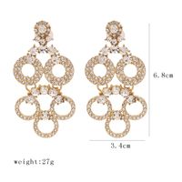 New Fashion  Exaggerated Geometric Hollow Earrings Fashion Personality Cold Style Earrings Nihaojewelry Wholesale main image 6
