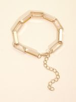 Korean Bracelet  Cold Style  Simple French Metal Alloy Baroque Bracelet For Women Wholesale main image 5