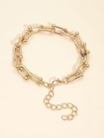 Korean Bracelet  Cold Style  Simple French Metal Alloy Baroque Bracelet For Women Wholesale main image 4