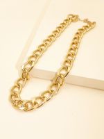 Hot-sale  Jewelry  New Fashion Simple Personality Exaggerated Chain Item  Hip-hop Necklace  Nihaojewelry Wholesale main image 1