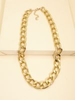 Hot-sale  Jewelry  New Fashion Simple Personality Exaggerated Chain Item  Hip-hop Necklace  Nihaojewelry Wholesale main image 4