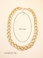 Hot-sale  Jewelry  New Fashion Simple Personality Exaggerated Chain Item  Hip-hop Necklace  Nihaojewelry Wholesale main image 6