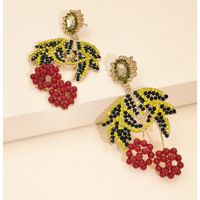 New Fashion Personality Earring Trend Cute Creative Popular Diamond Fruit Earrings Nihaojewelry Wholesale main image 4