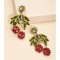 New Fashion Personality Earring Trend Cute Creative Popular Diamond Fruit Earrings Nihaojewelry Wholesale main image 5
