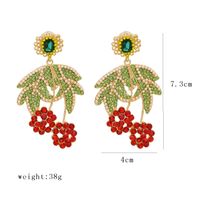New Fashion Personality Earring Trend Cute Creative Popular Diamond Fruit Earrings Nihaojewelry Wholesale main image 6
