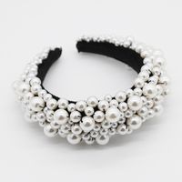 New Fashion Temperament Exaggerated Sponge Pearl Ball Headband Personality  Party Hair Accessories Nihaojewely Wholesale main image 2