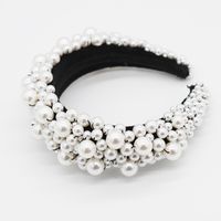 New Fashion Temperament Exaggerated Sponge Pearl Ball Headband Personality  Party Hair Accessories Nihaojewely Wholesale main image 3