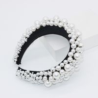 New Fashion Temperament Exaggerated Sponge Pearl Ball Headband Personality  Party Hair Accessories Nihaojewely Wholesale main image 5