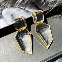 Fashion Exaggerated Geometric Acrylic Earrings  Spring Models Bohemian Earrings Nihaojewelry Wholesale main image 5