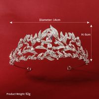 Retro Crown Baroque Queen Luxury Zircon Diamond Set Headdress Bride Wedding Jewelry Dress Crown Nihaojewely Wholesale sku image 2