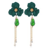 Korean Style Fashion Simple Flower Fringe Temperament Earrings main image 5