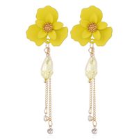 Korean Style Fashion Simple Flower Fringe Temperament Earrings main image 6